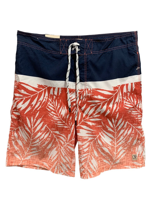 Large (36-38) Ocean Pacific OP Men's New Multicolor Board Shorts Orange Tropical