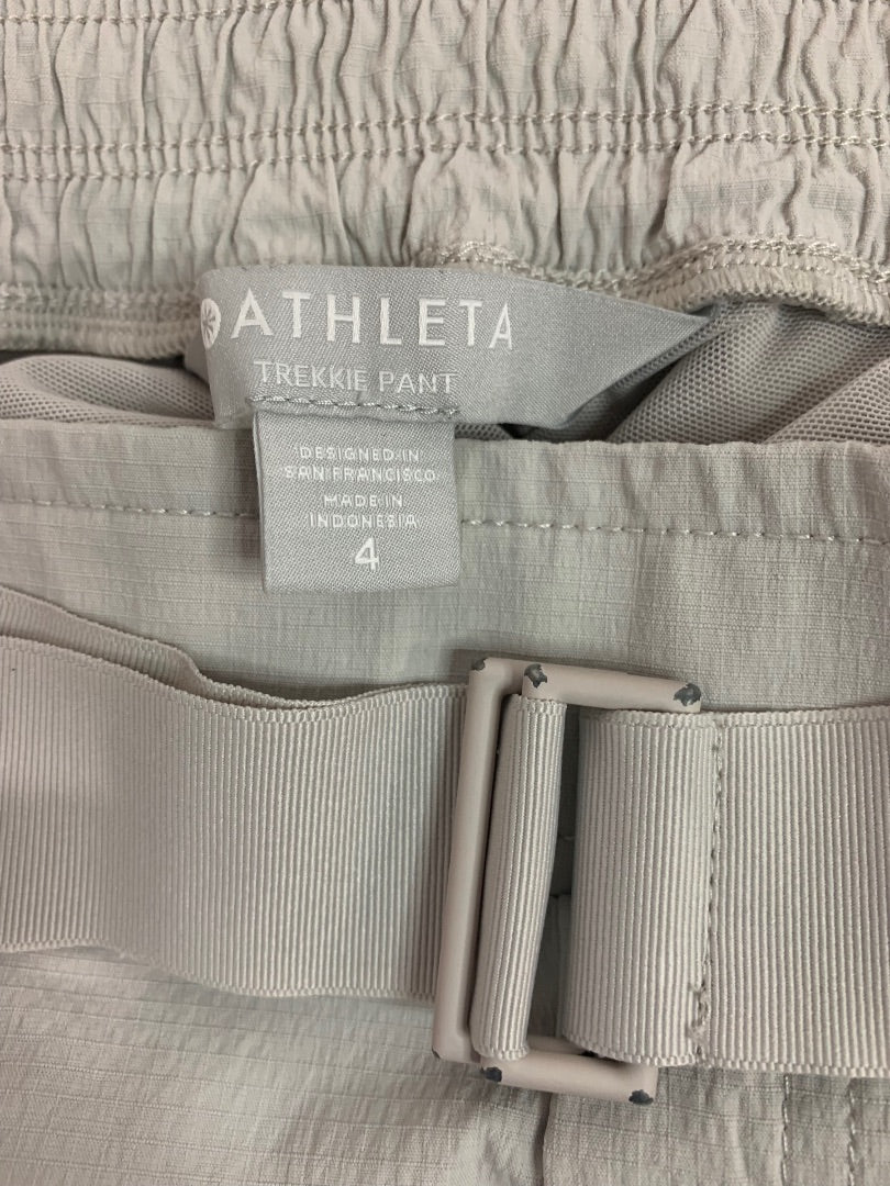 Size 4 Athleta Women's Trekkie Pant Tan Activewear Stretch Pants