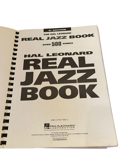 The Hal Leonard Real Jazz Book Over 500 Songs  B Edition by Hal Leonard Corp Plastic Comb