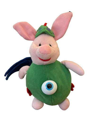 Disney Store Winnie The Pooh Piglet Monster 8" Plush Beanie Toy