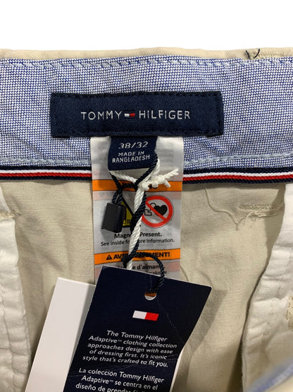 38 x 32 Tommy Hilfiger THFLEX Men's New Adaptive Clothing Pants Tan Magnets