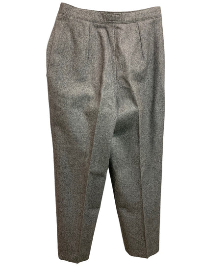 Size 11/2 Lindsay Gray Women's 1980s Vintage Wool Blend Dress Pants