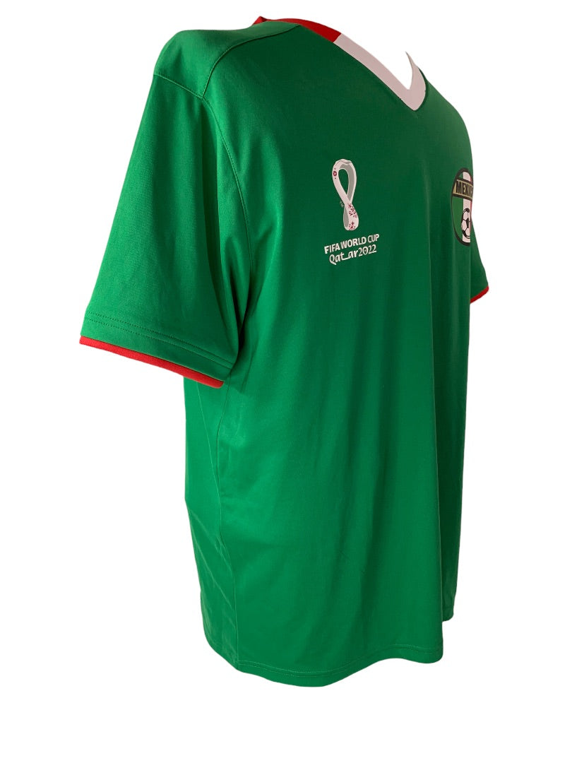 Large Adidas Men's FIFA World Cup Qatar 2022 Vivid Green Scarlet New HE8858