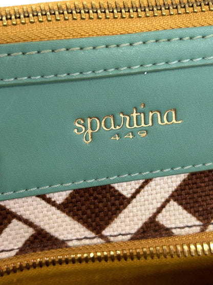 Spartina 449 Linen Shoulder Bag Sea Foam Green Trim Stanley. Bag