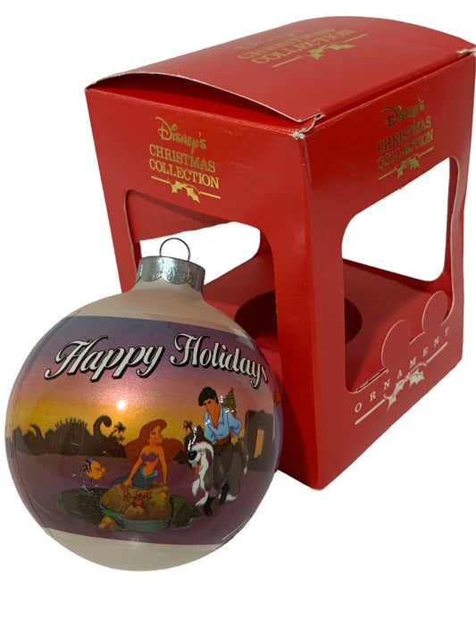 1992 Disney's Chrimas Collection Ornament Princesses Glass Ball