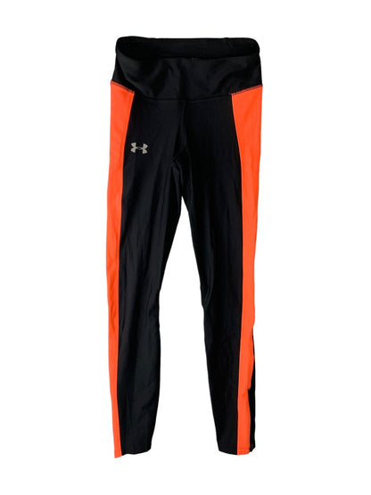 Small Under Armour Women's New Compression Legging Black Neon Orange 1320381