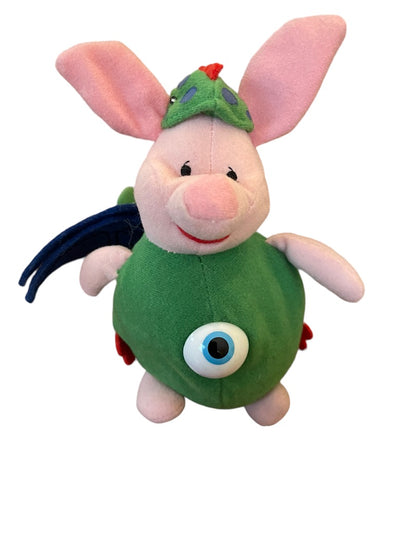 Disney Store Winnie The Pooh Piglet Monster 8" Plush Beanie Toy