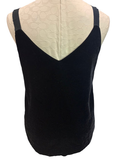 Small J.Crew Women's Drapey Black Velvet Camisole Tank Blouse Style#AE893