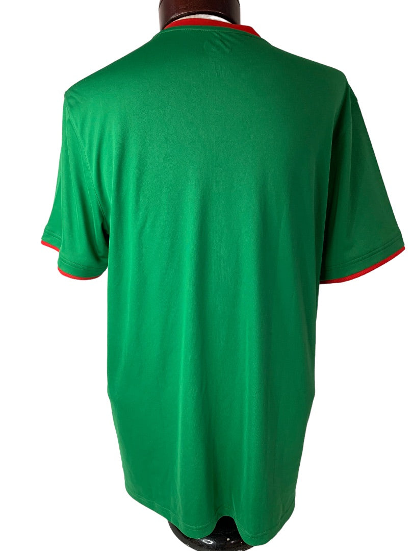 Large Adidas Men's FIFA World Cup Qatar 2022 Vivid Green Scarlet New HE8858