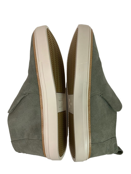 Size 11 TOMS Women's New Paxton Vetiver Grey Suede Pull On Sneaker 10016790