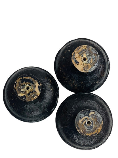 Set of 3 Reproduction Antique Door Knobs Decorative Plastic Resin 2" Diameterr