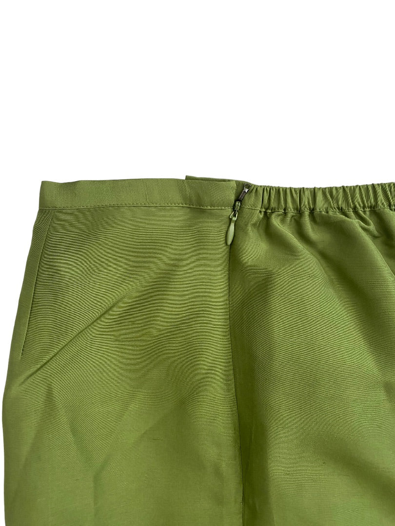 12 Silkland Green Silk Dress Pants