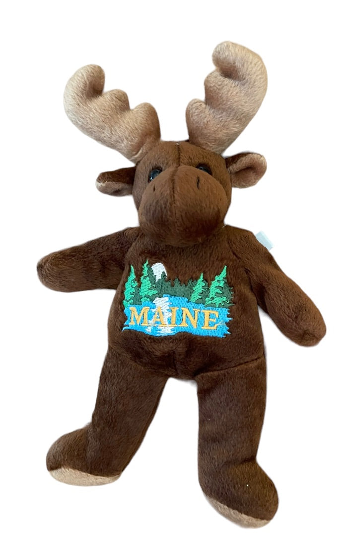 Mary Meyer Maine Brown Moose Beanie 8" Plush Stuffed Animal 6117