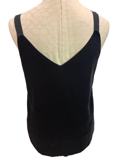 Small J.Crew Women's Drapey Black Velvet Camisole Tank Blouse Style#AE893