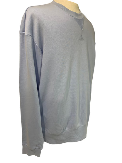 Small Adidas Men's Light Blue New French Terry Sweatshirt IC9813