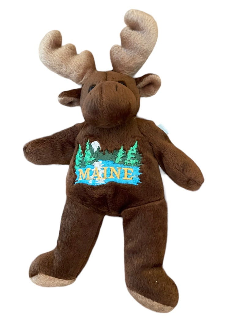 Mary Meyer Maine Brown Moose Beanie 8" Plush Stuffed Animal 6117