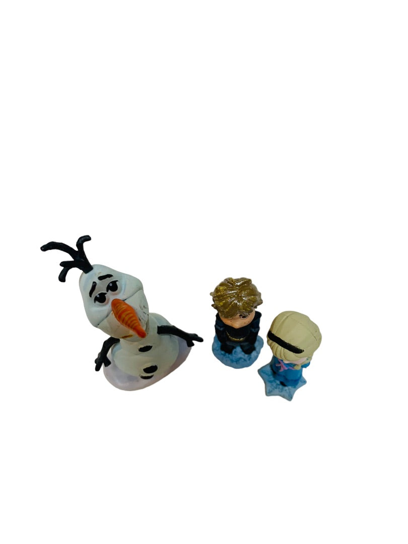 Disney Frozen Mini Figurines Olaf Kristoff Elsa PVC Figures 1.5" and 2.5"