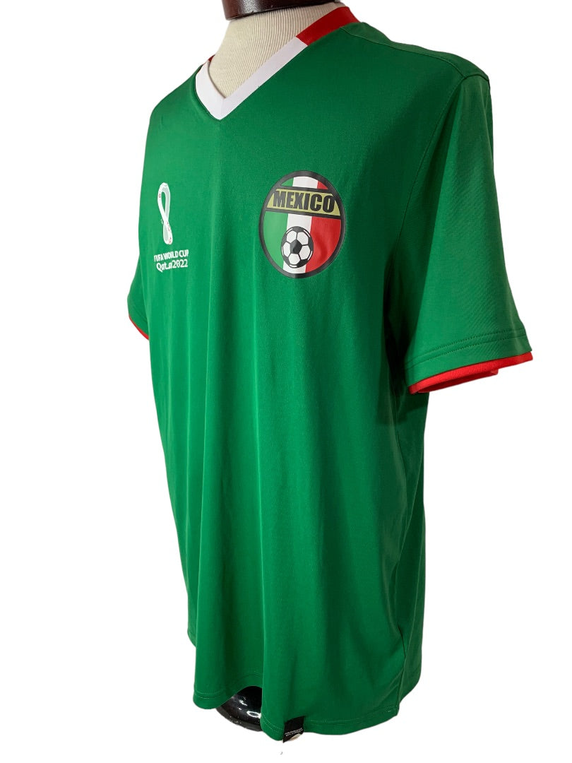 Large Adidas Men's FIFA World Cup Qatar 2022 Vivid Green Scarlet New HE8858