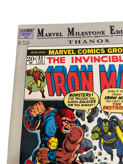 Marvel Milestone Edition Thanos The Invincible Iron Man Reprint #55