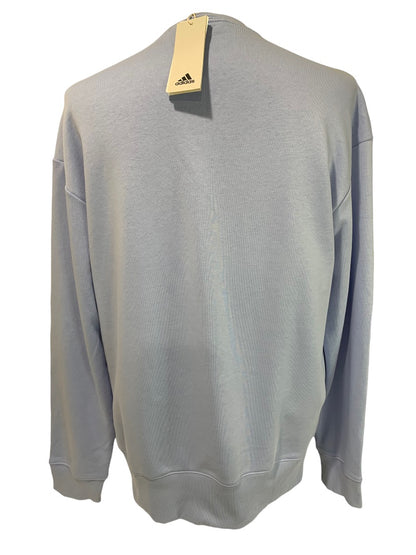 Small Adidas Men's Light Blue New French Terry Sweatshirt IC9813