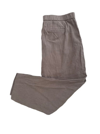 Large J. Jill Light Brown Linen Blend Pants