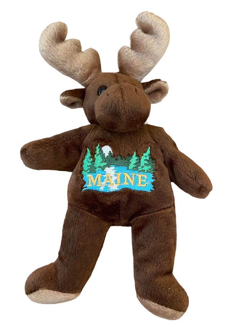 Mary Meyer Maine Brown Moose Beanie 8" Plush Stuffed Animal 6117