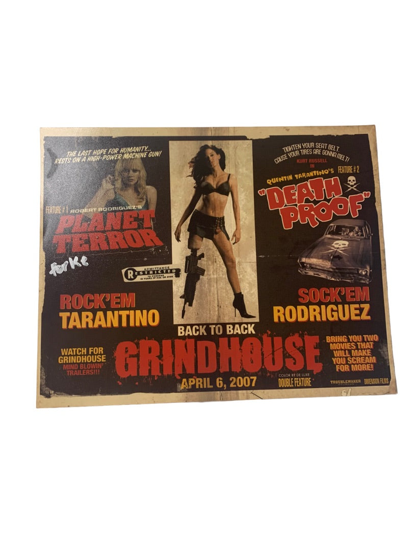 Grindhouse (2007) Quentin Tarantino Movie Promotional Print Photo 8 x 10