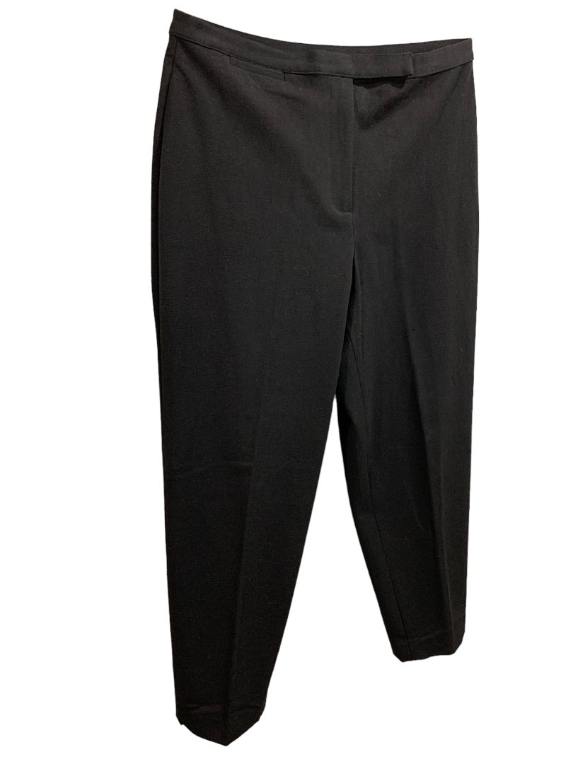 Size 14P Talbots Petites Women's Black Dress Pants Slacks 1990s Vintage