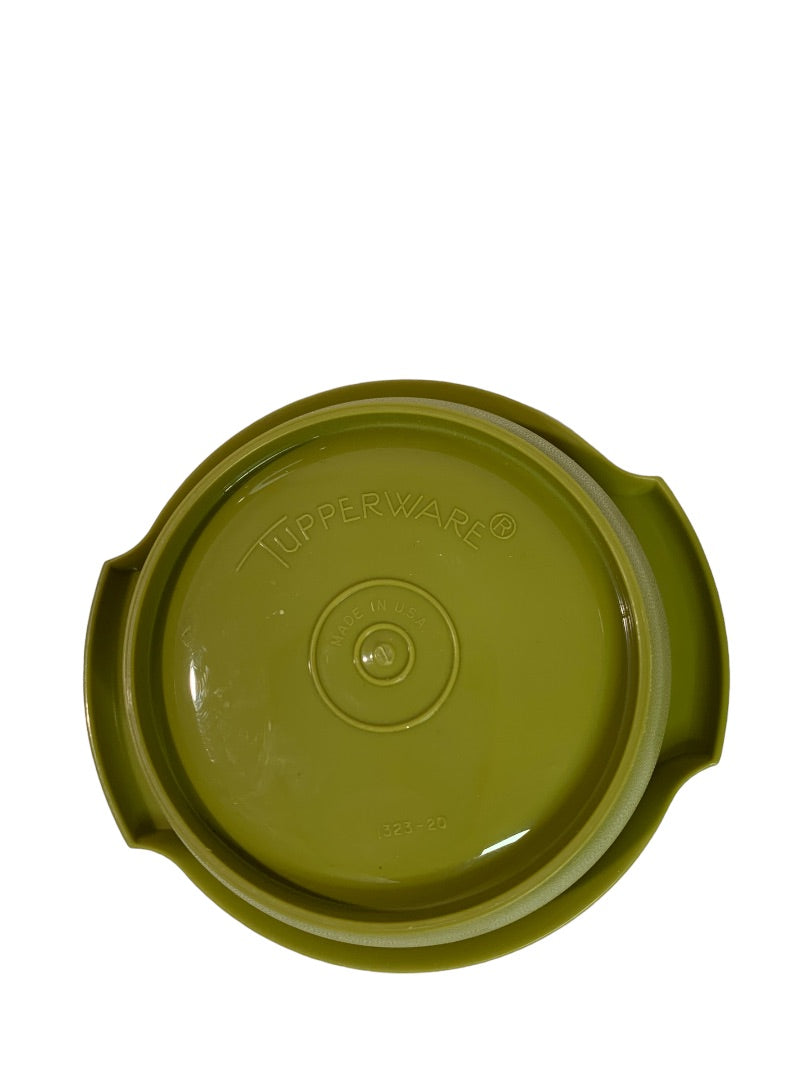 Vintage Tupperware 1323-20 Servalier Bowl Avocado Green 12 oz