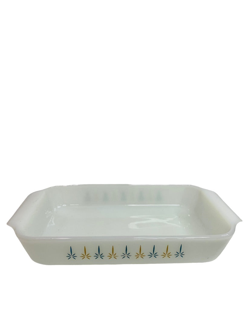 Anchor Hocking Fire-King 1 1/2 Quart USA Candle Glow #432 Baking Dish