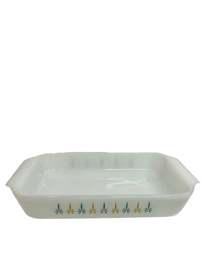 Anchor Hocking Fire-King 1 1/2 Quart USA Candle Glow #432 Baking Dish