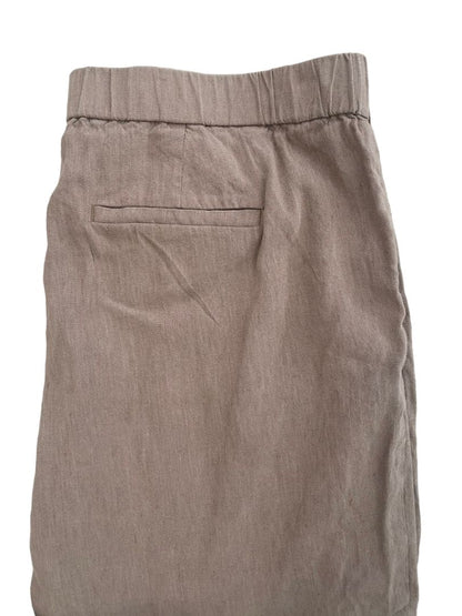 Large J. Jill Light Brown Linen Blend Pants