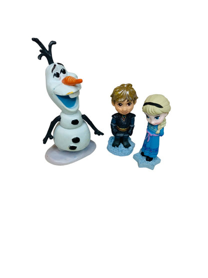 Disney Frozen Mini Figurines Olaf Kristoff Elsa PVC Figures 1.5" and 2.5"