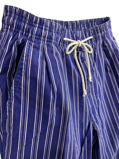 Medium Gap Women's Pull On Blue Stripe Pants Pockets Y2K