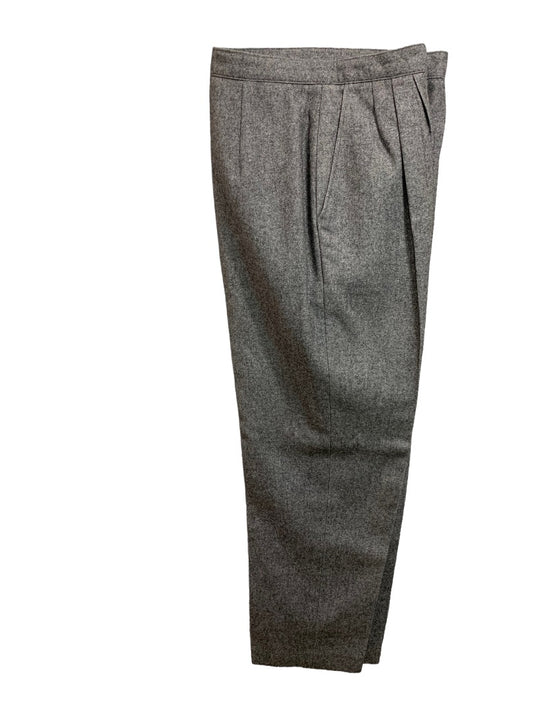 Size 11/2 Lindsay Gray Women's 1980s Vintage Wool Blend Dress Pants