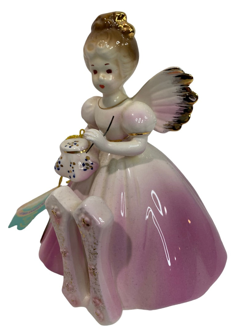 Josef Original 11 Years Porcelain Birthday Angel Girl Figurine 5.5"h Hang Tag Tag