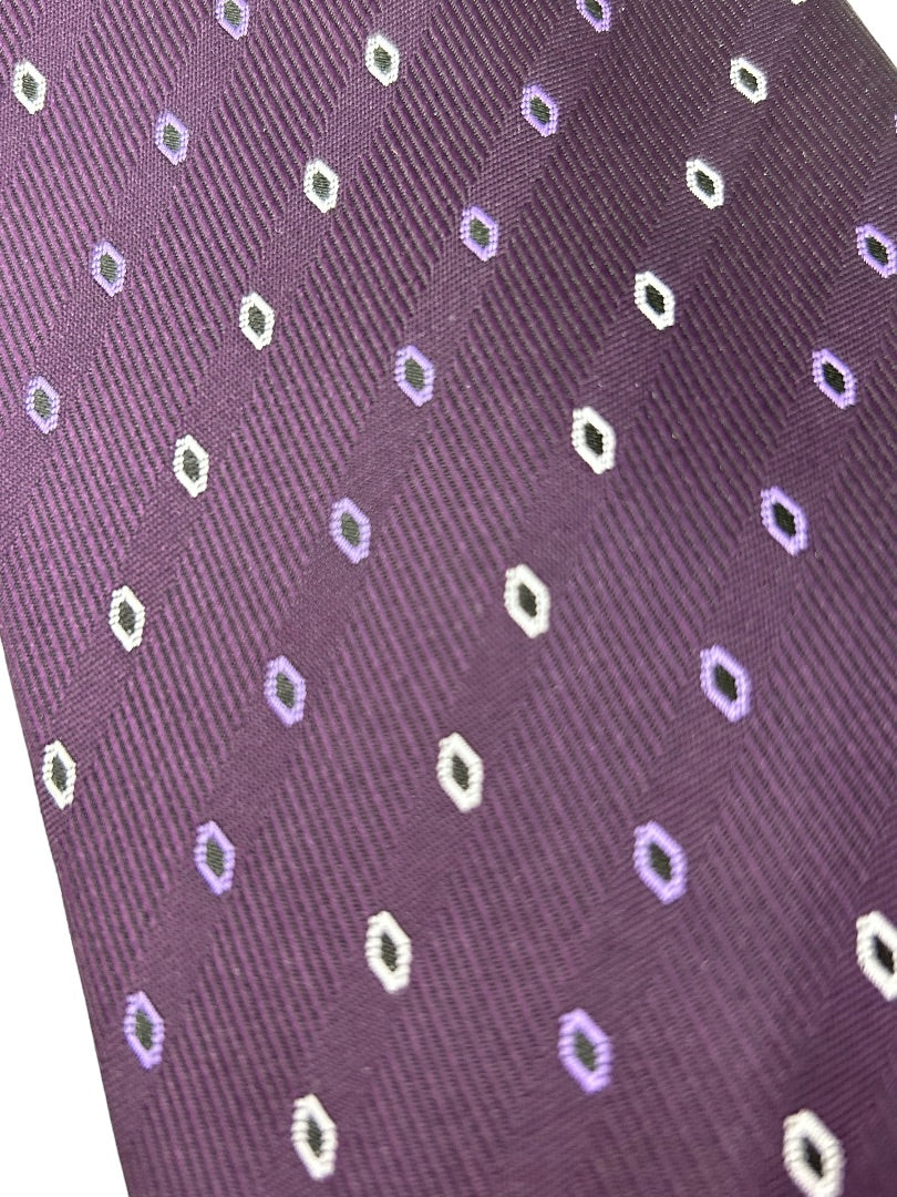 Executive Division Men's Purple Polyester Necktie 58" Tie