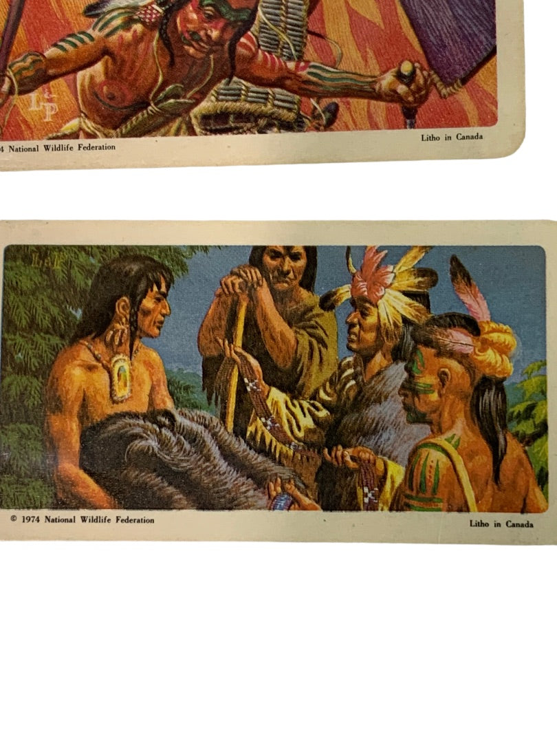 Brooke Bond Red Rose Tea Cards Lot of 9 Indians of Canada 1970s