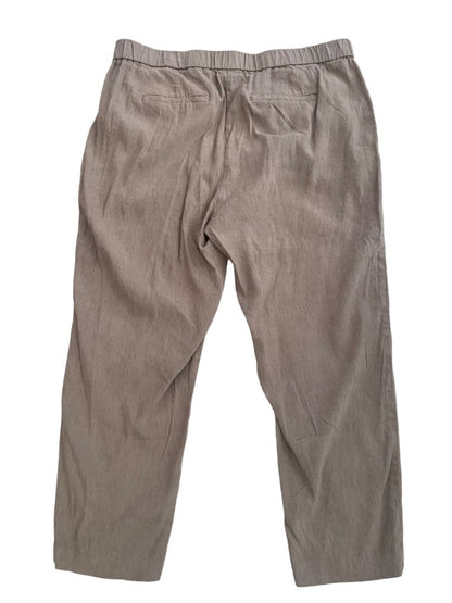 Large J. Jill Light Brown Linen Blend Pants