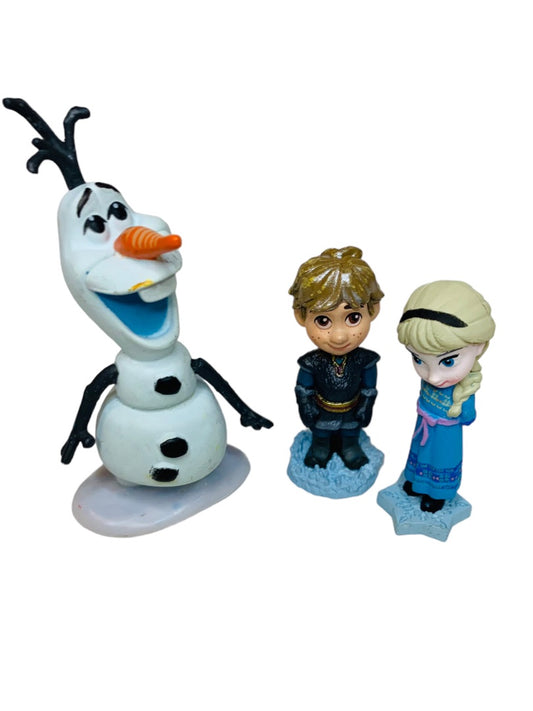 Disney Frozen Mini Figurines Olaf Kristoff Elsa PVC Figures 1.5" and 2.5"