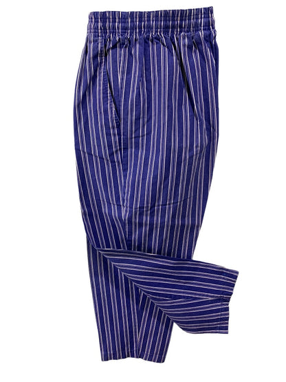 Medium Gap Women's Pull On Blue Stripe Pants Pockets Y2K