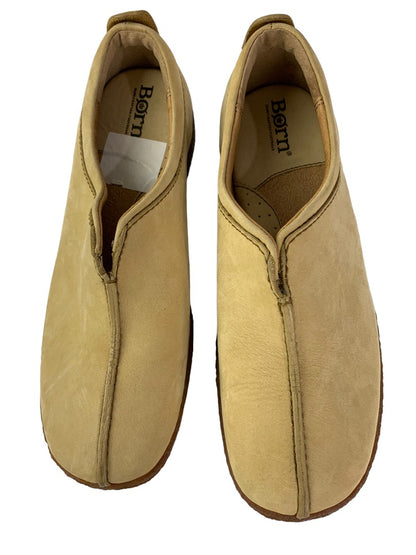 Size 6 Born Women's Tan Nubuck Pull On Split Toe Loafer EUR 36.5