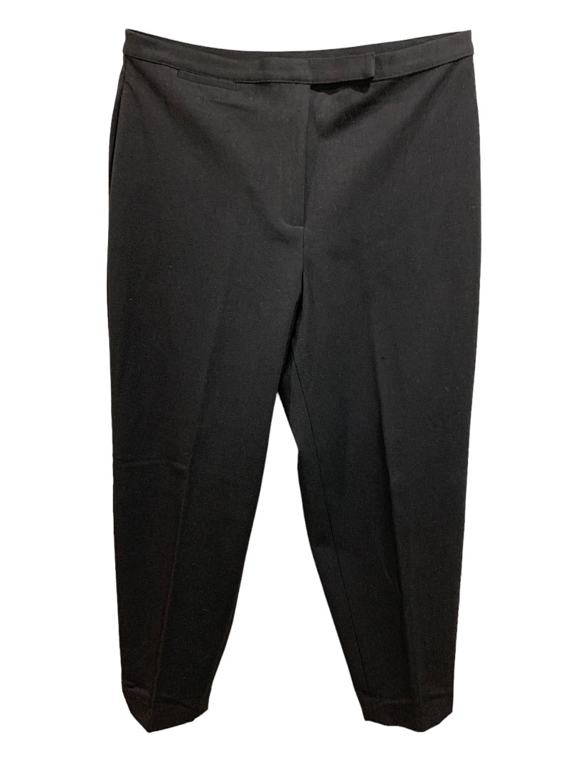 Size 14P Talbots Petites Women's Black Dress Pants Slacks 1990s Vintage