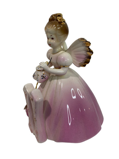 Josef Original 11 Years Porcelain Birthday Angel Girl Figurine 5.5"h Hang Tag Tag