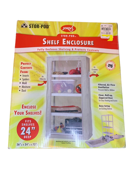 Jokari Stor-Pod Shelf Enclosure New 36"w x 24"d.x 72"h Fully Enclosed Storage