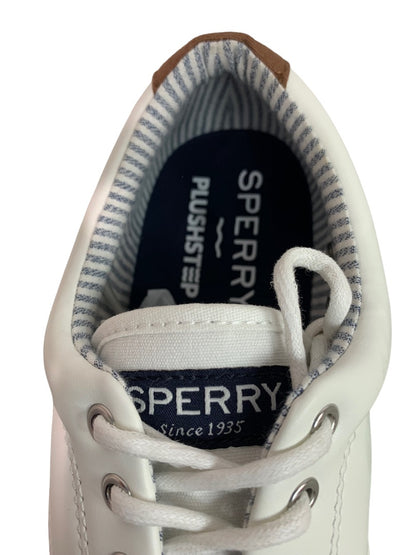 Size 9 Sperry Men's PlushStep STS23574 New White Lace Up Sneakers Halyard CVO