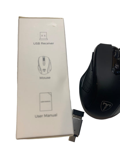 Wireless Mouse Model D-09 (CA57BN) Scroll Wheel Black with USB Receiver New