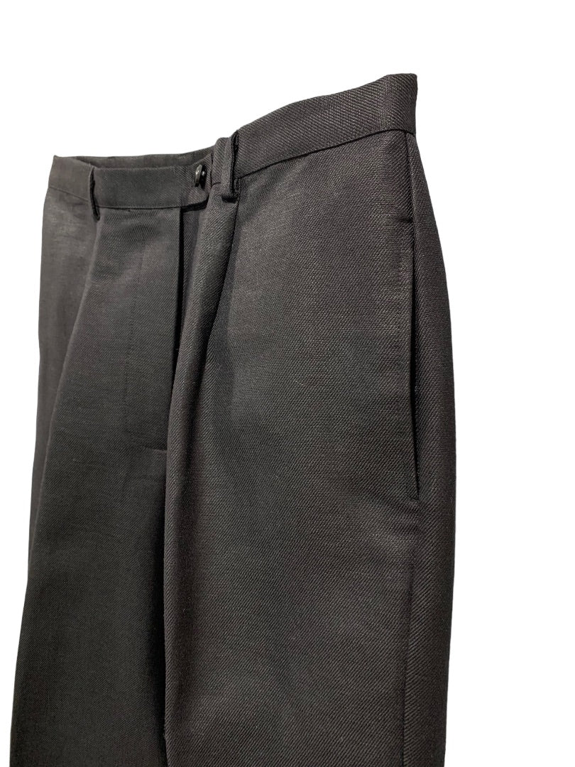 Size 12P Emma James Petite New Women's Black Linen Blend Dress Pants