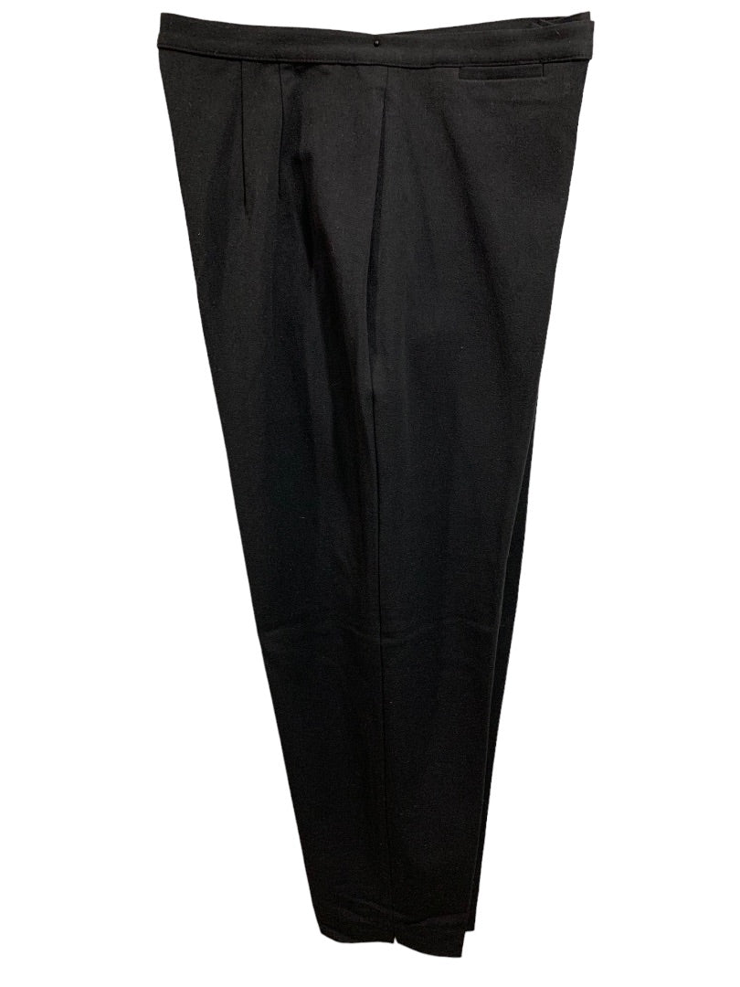 Size 14P Talbots Petites Women's Black Dress Pants Slacks 1990s Vintage