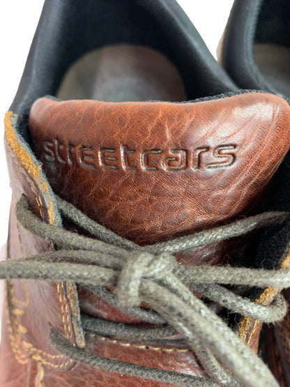 Size 9.5 2W Wide Streetcars Brown Leather Men's Oxford Shoes ASC Comfort